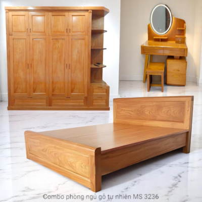 Combo giường tủ bàn trang điểm MS 3236 Combo giường tủ bàn trang điểm MS 3236