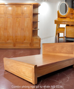 Combo giường tủ gỗ tự nhiên MS 3236