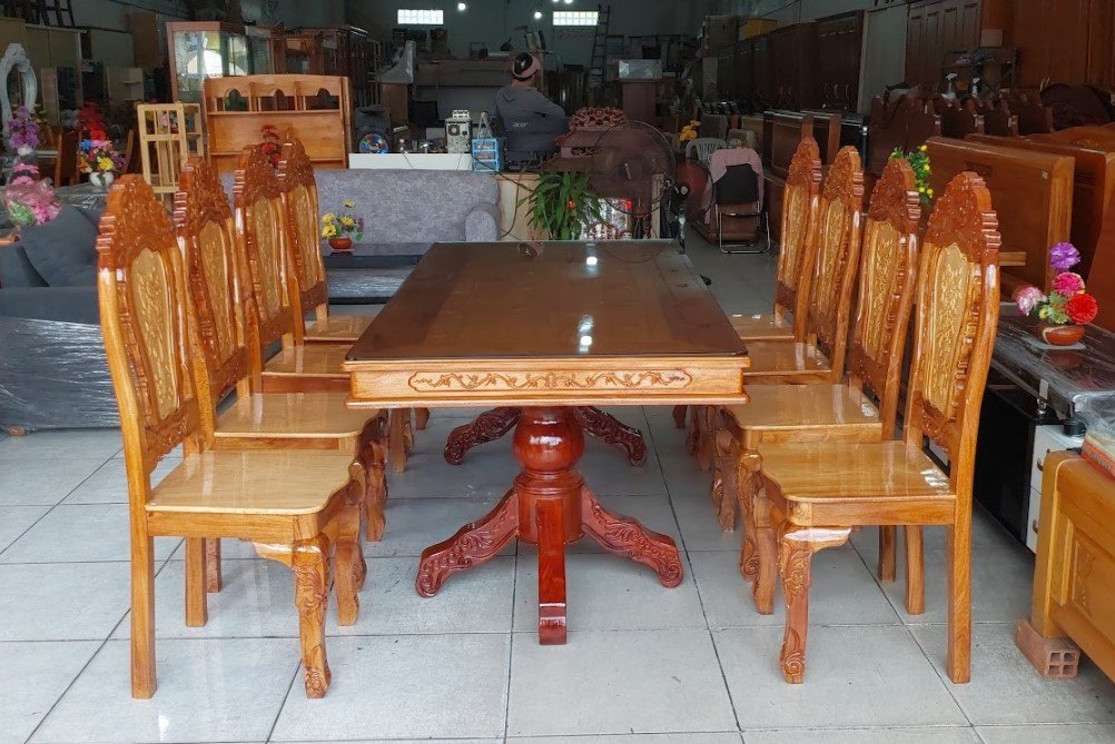 3 kinh nghiện chọn mua bàn ăn gỗ tại Quận Phú Nhuận Bộ bàn ăn gỗ gõ đỏ