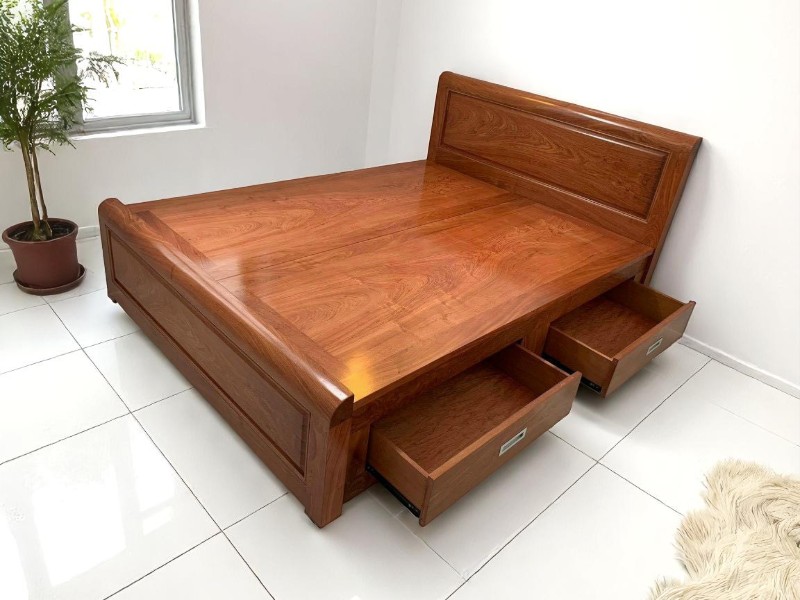 5 lợi ích khi mua giường ngủ gỗ tự nhiên giá rẻ 2 Giường ngủ gỗ tự nhiên giá rẻ