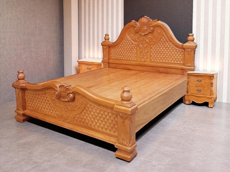 8 kiểu giường gỗ giúp tăng vận may và tài lộc 7 Kiểu giường gỗ giúp tăng vận may