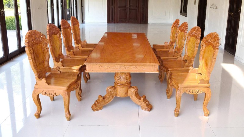 Phong cách bàn ăn gỗ đẹp khó cưỡng