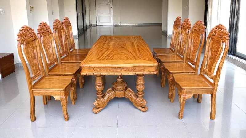 Phong cách bàn ăn gỗ đẹp khó cưỡng