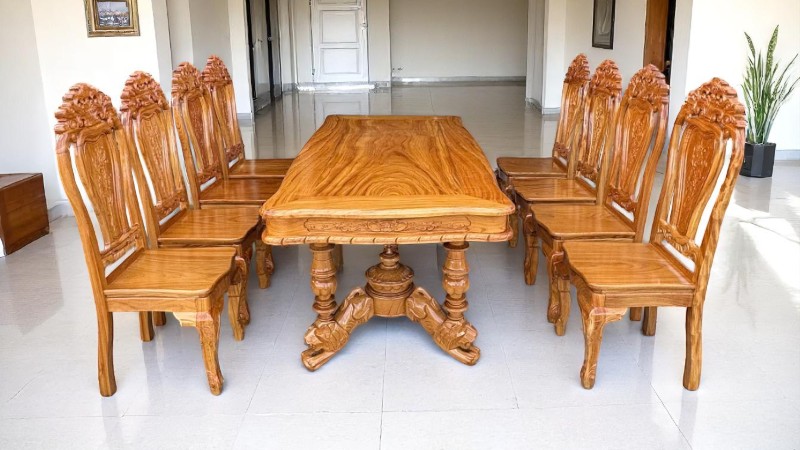 Phong cách bàn ăn gỗ đẹp khó cưỡng