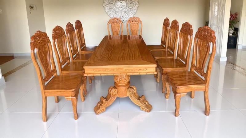Phong cách bàn ăn gỗ đẹp khó cưỡng