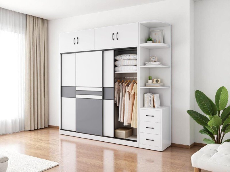 Tủ quần áo gỗ tự nhiên tại quận 4