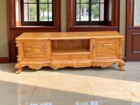 6 mẹo phong thủy cho kệ tivi gỗ phòng khách