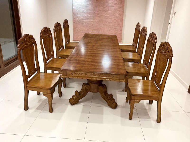 Bàn Ăn Gỗ Xoan Đào – Gợi Ý Bền Đẹp Cho Mọi Nhà 7 Bàn ăn gỗ xoan đào