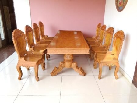 Bàn Ăn Gỗ Xoan Đào – Gợi Ý Bền Đẹp Cho Mọi Nhà 28 Bàn ăn gỗ xoan đào