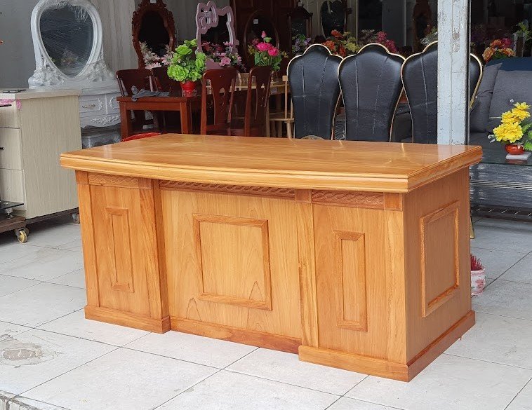 Bàn làm việc liền tủ tiết kiệm không gian