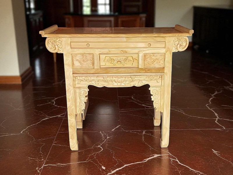 Bàn Thờ Gia Tiên Đẹp Chuẩn Phong Thủy Truyền Thống 5 Bàn thờ gia tiên đẹp
