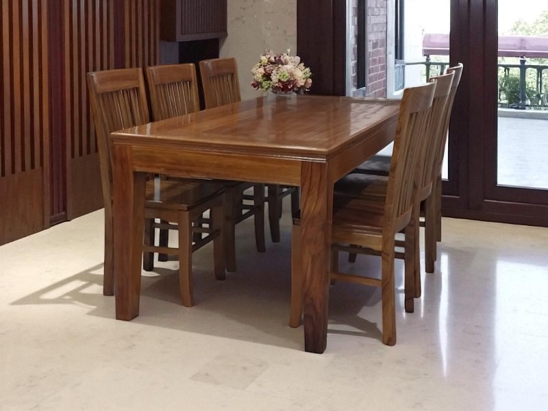 Bộ Bàn Ăn 6 Ghế Nhỏ Gọn Cho Không Gian Hiện Đại 7 Bộ bàn ăn 6 ghế nhỏ gọn