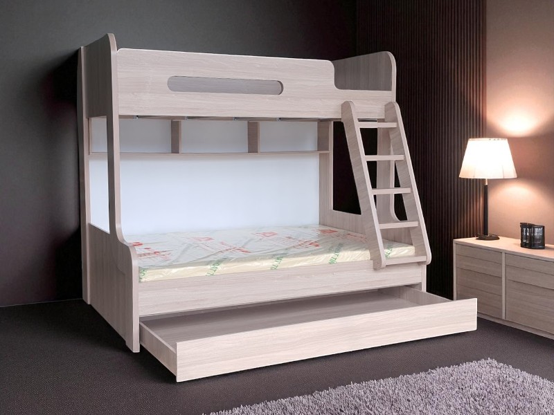 Giường Đôi Cho Bé An Toàn Và Tiện Lợi 2 Giường đôi cho bé