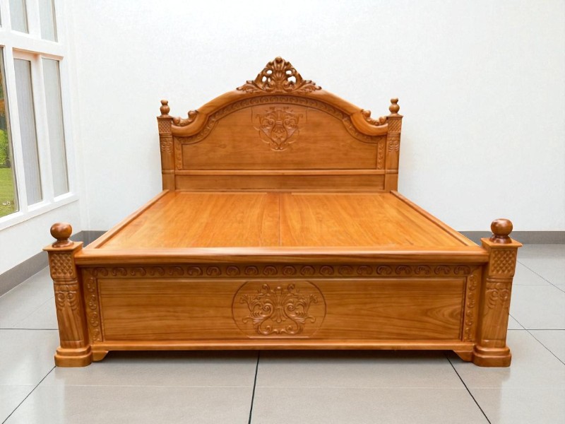 Giường Gỗ Xoan Đào – Vẻ Đẹp Cổ Điển Xen Lẫn Hiện Đại 5 Giường gỗ xoan đào