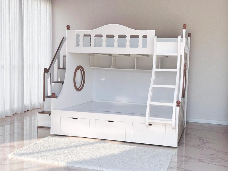 Giường Kéo 2 Tầng – Giải Pháp Thông Minh Cho Nhà Hẹp 5 Giường kéo 2 tầng