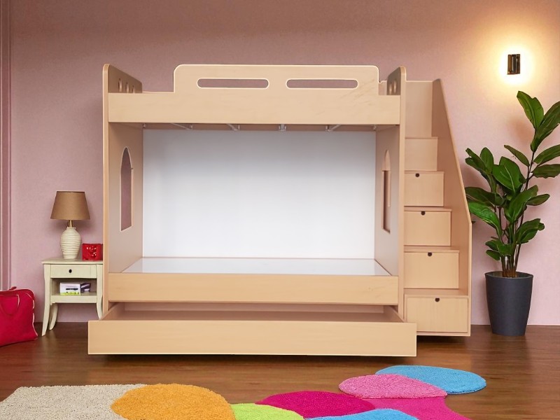 Giường Màu Hồng Cho Bé Gái – Tô Điểm Căn Phòng Ngọt Ngào 2 Giường màu hồng cho bé gái