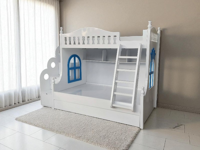 Giường Tầng 1m2 x 2m Tiết Kiệm Diện Tích Tuyệt Vời 3 Giường tầng 1m2 x 2m