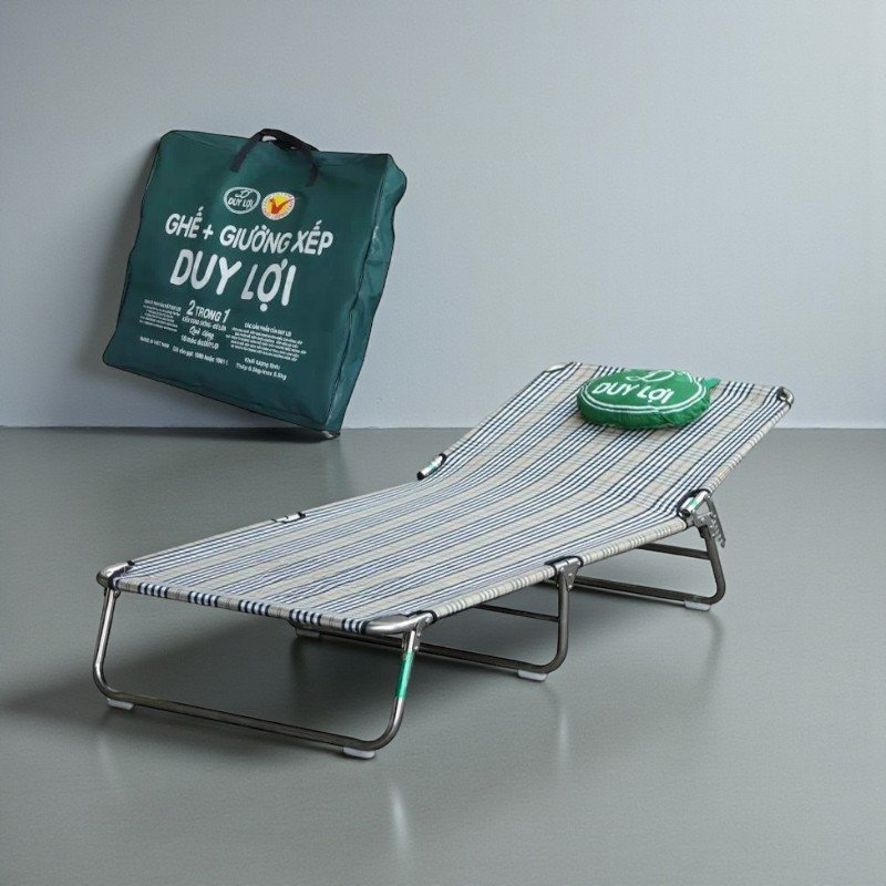 Ghế Bố Nằm Ngủ Giá Bao Nhiêu? Bảng Giá Chi Tiết 2025 & Top 10 Mẫu Đáng Mua Nhất 11 Giường xếp Duy Lợi MS 3129 (1.690.000đ)