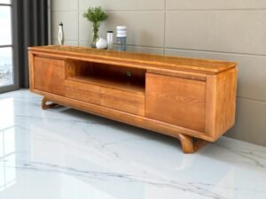 Kệ để tivi phòng khách bằng gỗ