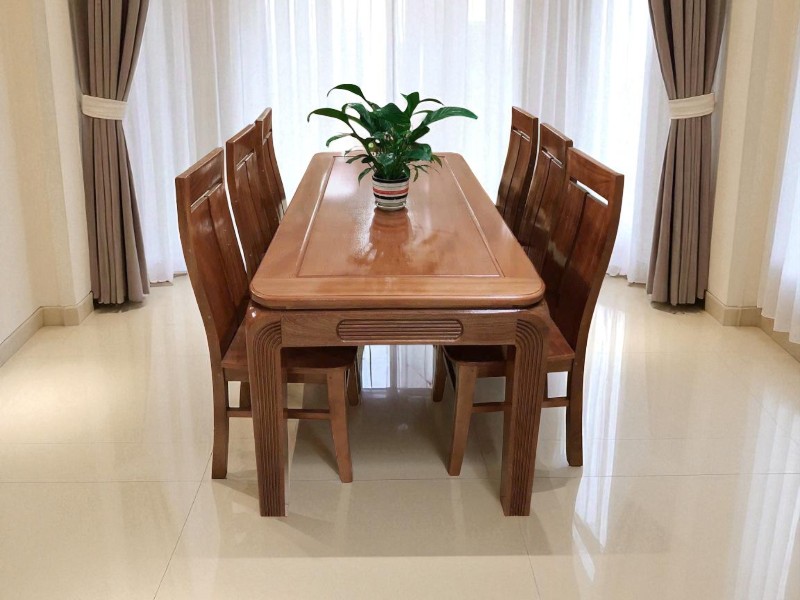 Kích Thước Bàn Ăn 6 Ghế Chuẩn Nhất Hiện Nay 2 Kích thước bàn ăn 6 ghế