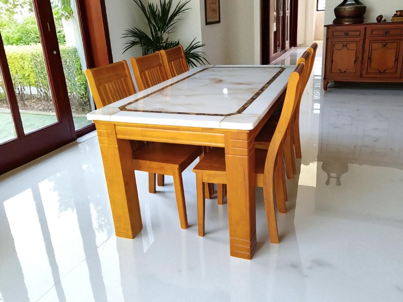 Mẫu Bàn Ăn Đẹp 10 Ghế Dành Cho Đại Gia Đình 2 Mẫu bàn ăn đẹp 10 ghế