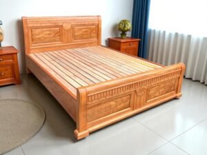 Mẫu giường gỗ đơn giản đẹp