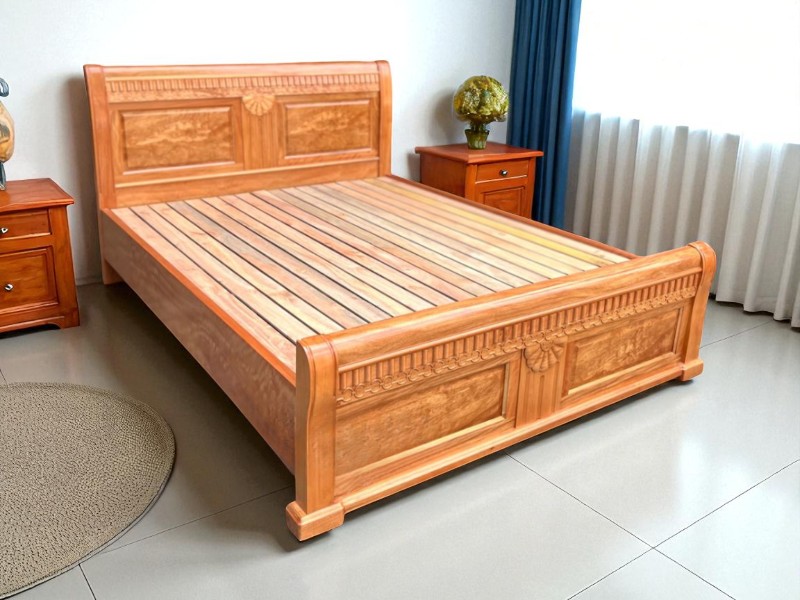 Mẫu Giường Gỗ Đơn Giản Đẹp – Tối Ưu Không Gian Sống Hiện Đại 7 Mẫu giường gỗ đơn giản đẹp