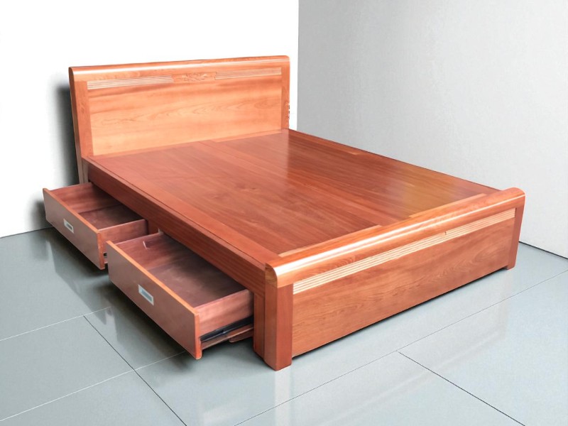 Mẫu Giường Gỗ Đơn Giản Đẹp – Tối Ưu Không Gian Sống Hiện Đại 4 Mẫu giường gỗ đơn giản đẹp