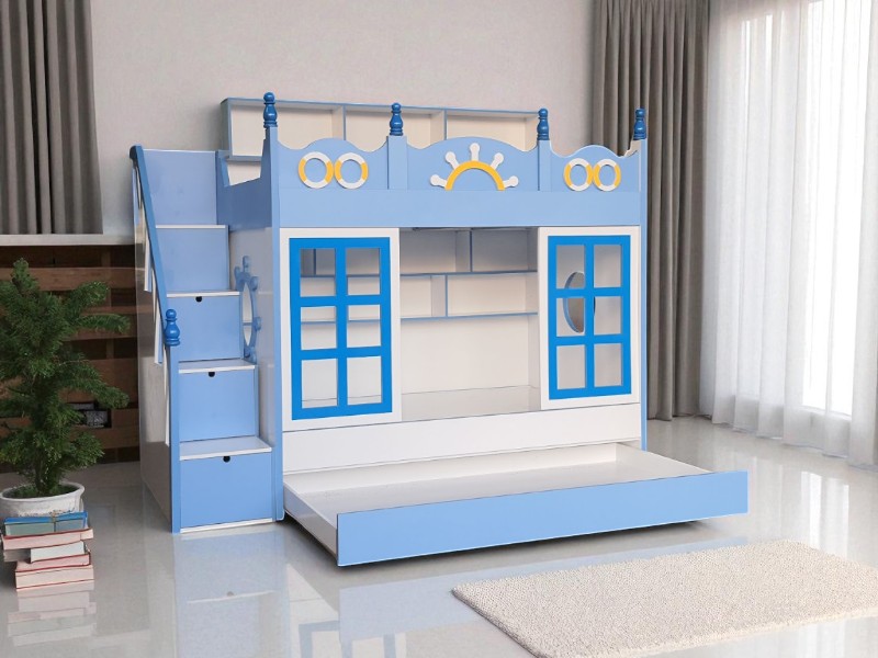 Mẫu Giường Tầng Gỗ Đẹp Sang Trọng Và Hiện Đại 2 Mẫu giường tầng gỗ đẹp