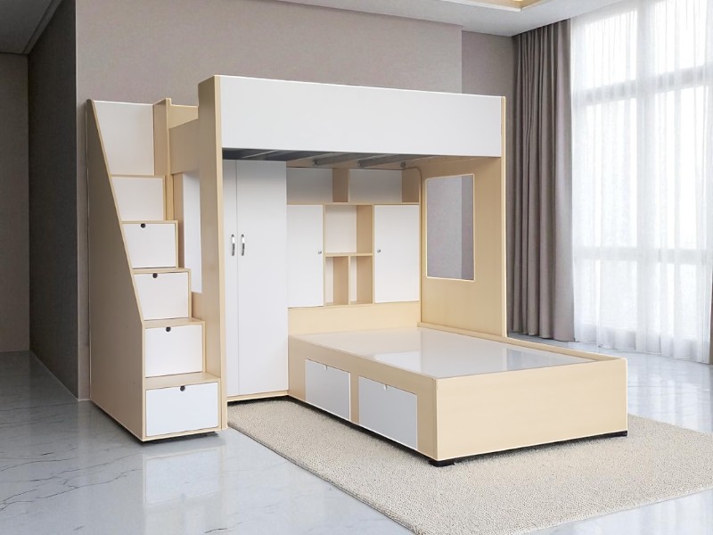 Mẫu Giường Tầng Gỗ Đẹp Sang Trọng Và Hiện Đại 7 Mẫu giường tầng gỗ đẹp