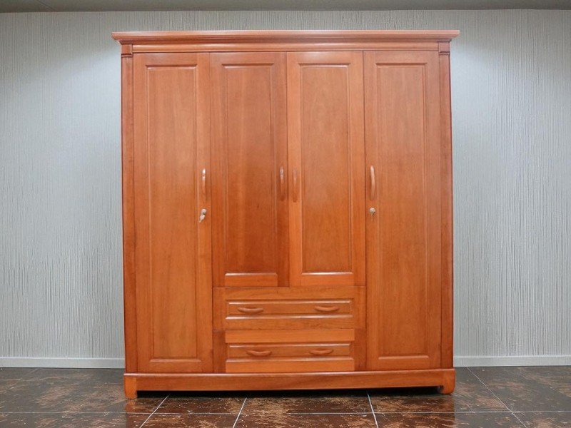 Mẫu tủ quần áo đẹp bằng gỗ tinh tế, sang trọng 2 Mẫu tủ quần áo đẹp bằng gỗ