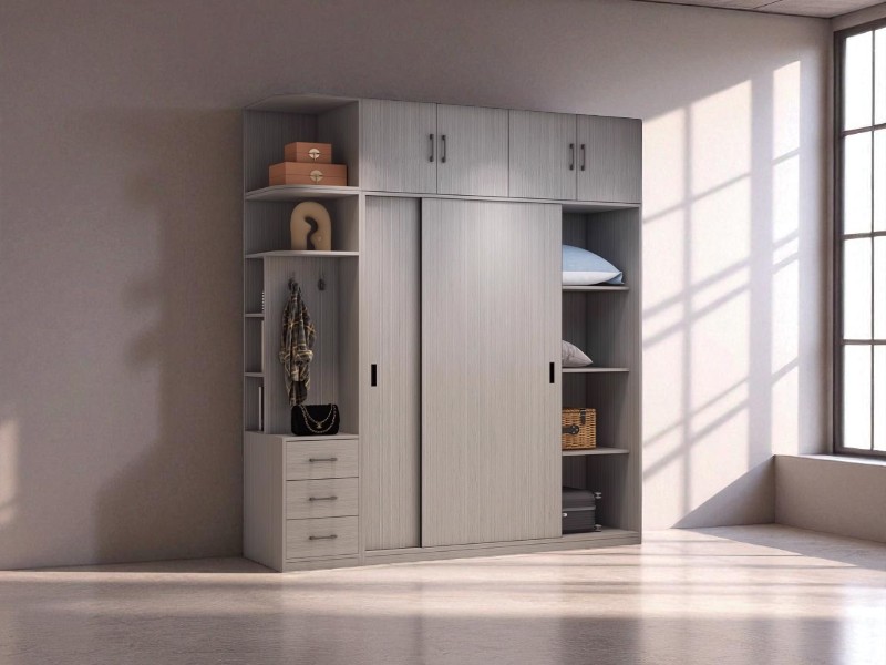 Tủ gỗ 2 cánh nhỏ gọn, tiện lợi và sang trọng 4 Tủ gỗ 2 cánh