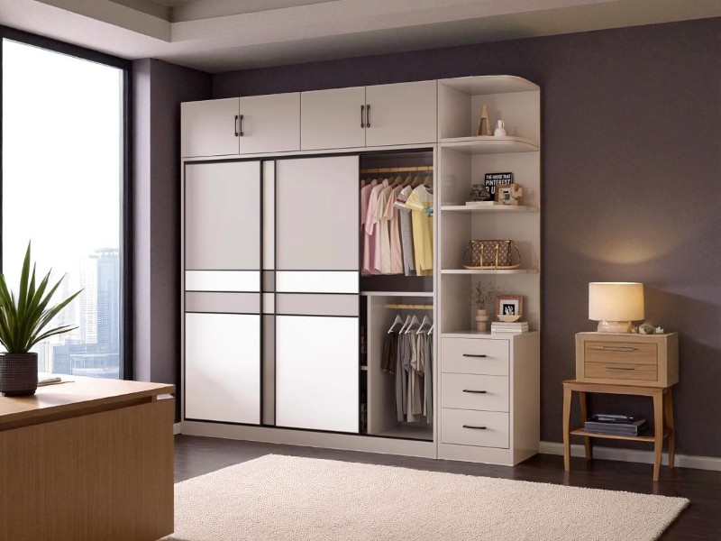 Tủ Quần Áo Kết Hợp Bàn Trang Điểm Hiện Đại 6 Tủ quần áo kết hợp bàn trang điểm