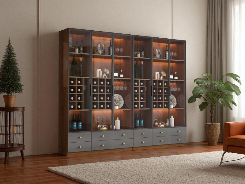 Tủ Rượu Mini Phòng Khách Nhỏ Gọn Tiện Lợi 5 Tủ rượu mini phòng khách