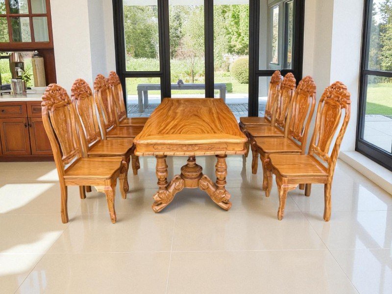 Bàn Ăn 8 Người – Lựa Chọn Lý Tưởng Cho Gia Đình 6 Bàn ăn 8 người