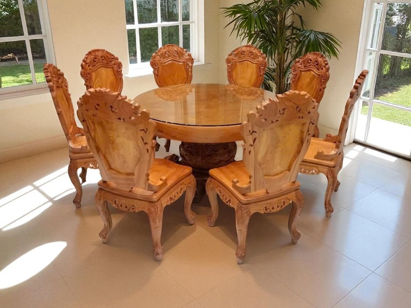 Bàn Ăn Gỗ Hiện Đại – Tôn Vinh Phong Cách Sống Tinh Tế 6 Bàn ăn gỗ hiện đại