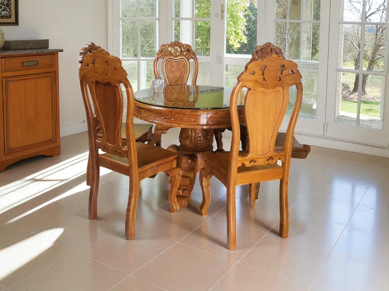 Bàn Ăn Gỗ Hiện Đại – Tôn Vinh Phong Cách Sống Tinh Tế 3 Bàn ăn gỗ hiện đại
