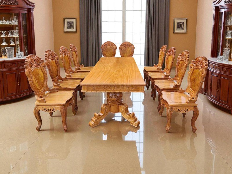 Bàn ăn tân cổ điển 6 ghế đẹp – Thiết kế sang trọng cho phòng ăn hiện đại 23 Bàn ăn tân cổ điển