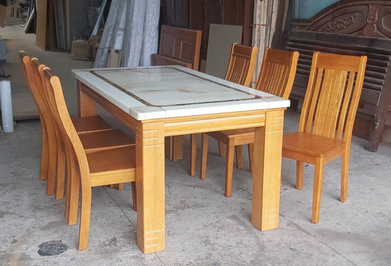 Bàn ăn tân cổ điển 6 ghế đẹp – Thiết kế sang trọng cho phòng ăn hiện đại 1 Bàn ăn tân cổ điển 6 ghế đẹp