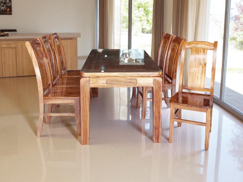 Bàn Ghế Gỗ Bàn Ăn – Sang Trọng Cho Không Gian Bếp 6 Bàn ghế gỗ bàn ăn