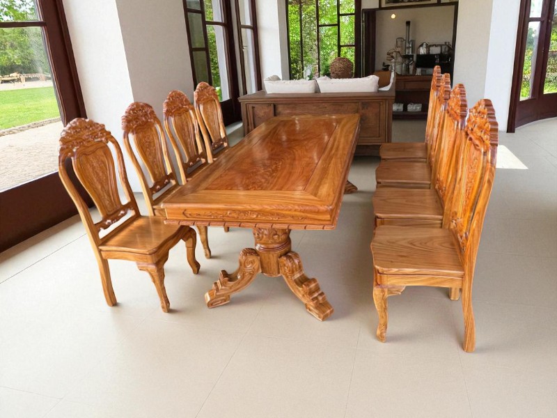 Bàn Ghế Gỗ Bàn Ăn – Sang Trọng Cho Không Gian Bếp 4 Bàn ghế gỗ bàn ăn