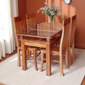 Bộ Bàn Ăn Gỗ Xoan Đào 4 Ghế MS 3249 6 Bộ Bàn Ăn Gỗ Xoan Đào 4 Ghế