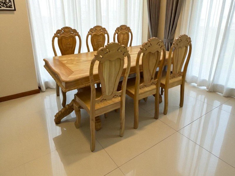 Bộ bàn ghế ăn 4 ghế nhỏ gọn tiện dụng cho căn hộ 2 Bộ bàn ghế ăn 4 ghế