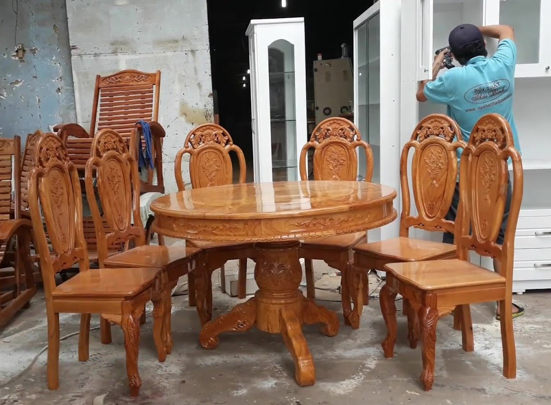 Bộ bàn ghế ăn cơm gia đình 6 ghế đẹp – không gian thêm phần gắn kết