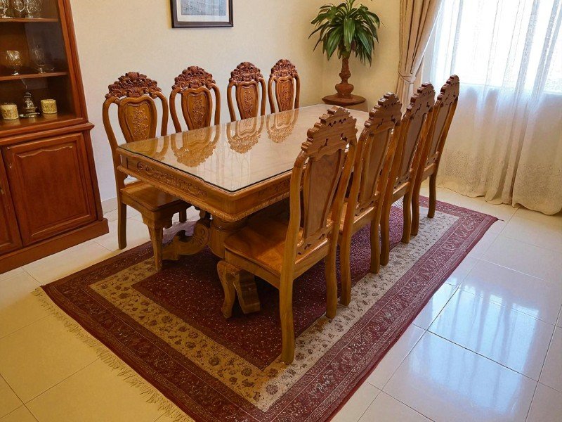 Bộ bàn ghế ăn cơm gia đình tiện nghi và ấm cúng 3 Bộ bàn ghế ăn cơm gia đình
