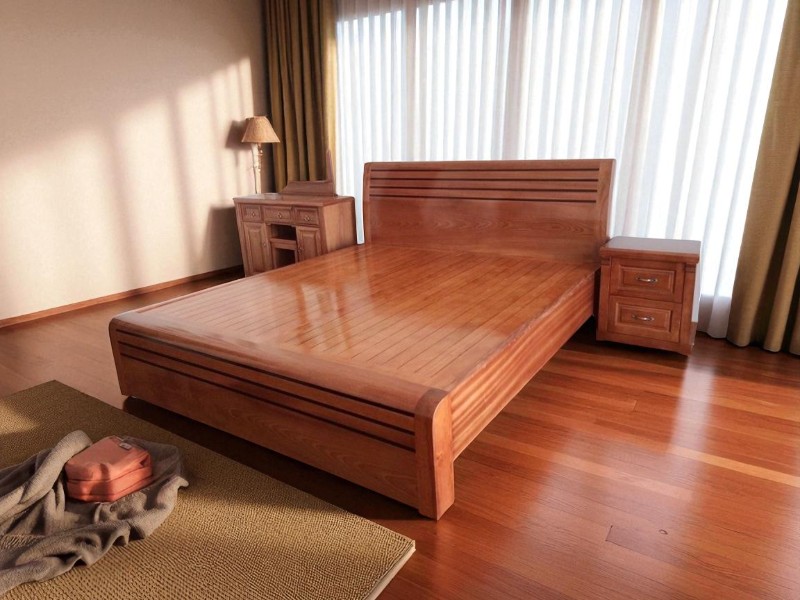 Các mẫu giường gỗ đẹp hiện đại hợp xu hướng 2 Các mẫu giường gỗ đẹp hiện đại
