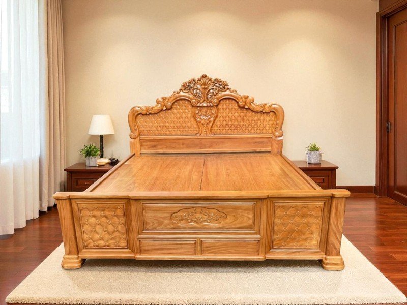 Giá giường gỗ 1m x 2m phù hợp mọi ngân sách 5 Giá giường gỗ 1m x 2m