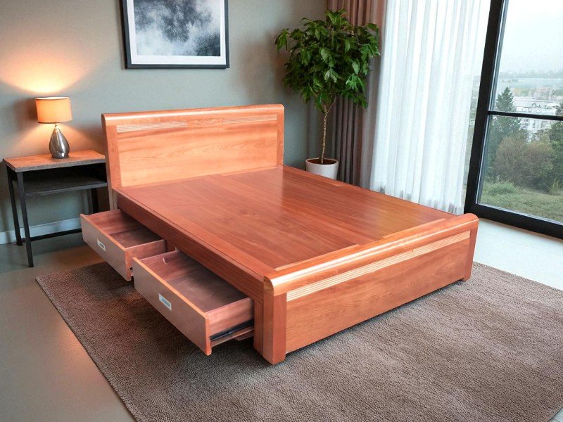 Giá giường gỗ công nghiệp 1m8 bền đẹp cho phòng ngủ 7 Giá giường gỗ công nghiệp 1m8