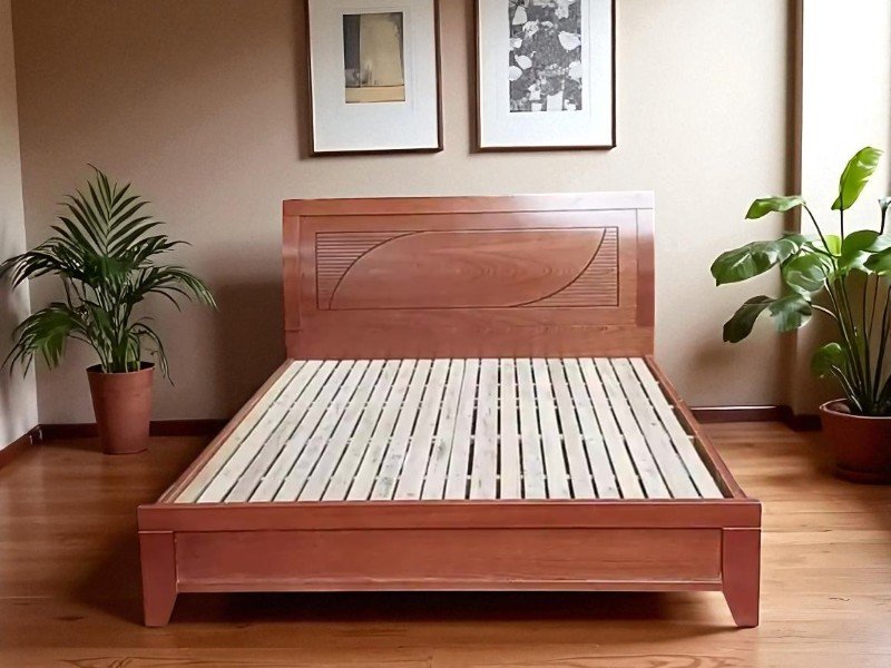 Giá giường gỗ công nghiệp 1m8 bền đẹp cho phòng ngủ 3 Giá giường gỗ công nghiệp 1m8