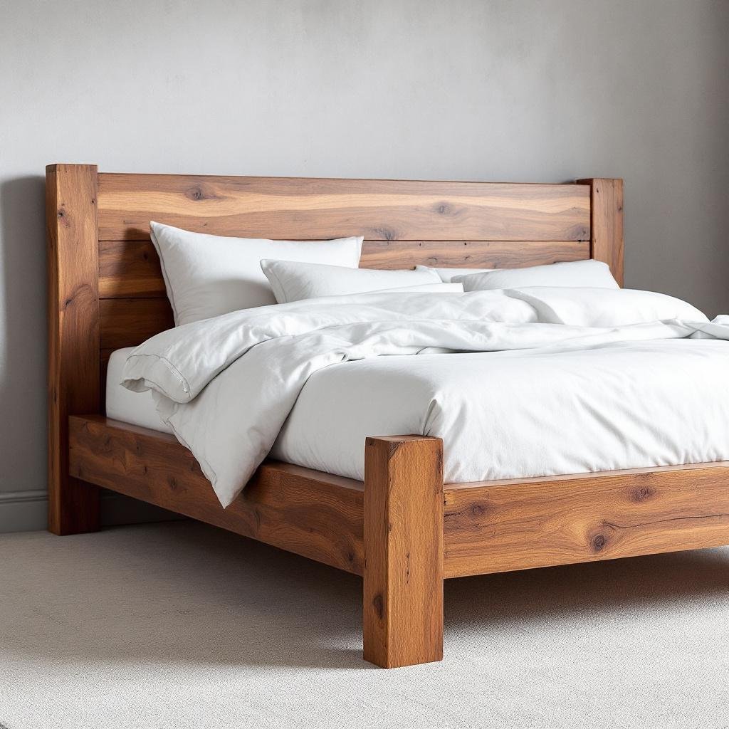 Giường Gỗ Đơn Giản Giá Rẻ - Đẹp Bền 2025 19 Giường Gỗ Bền Đẹp